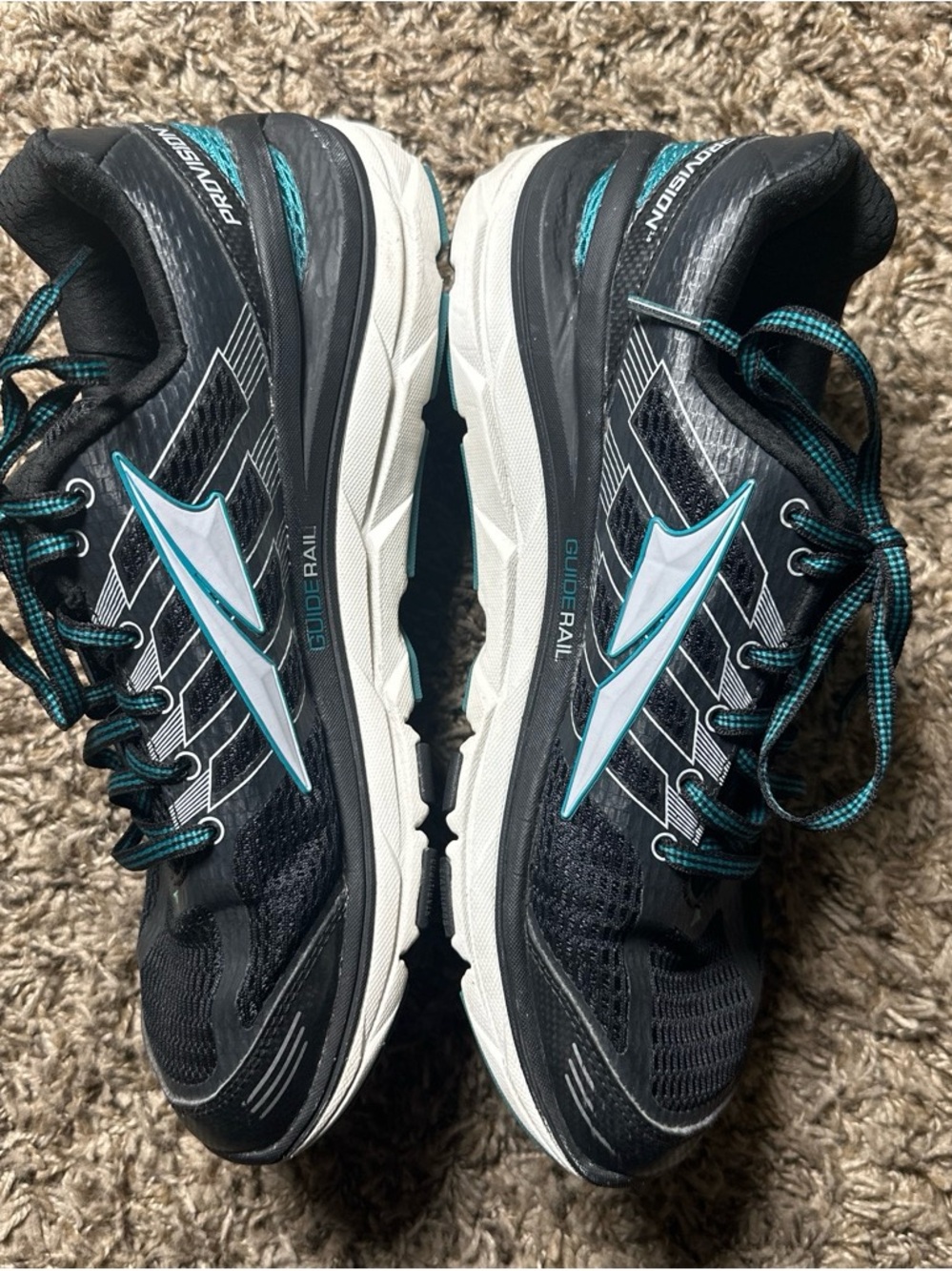 Altra Provision Women’s 9.5 Zero Drop GuideRail Running Shoes Black Teal - Picture 4 of 8